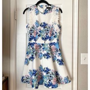 Sister Jane White Floral Cocktail Dress